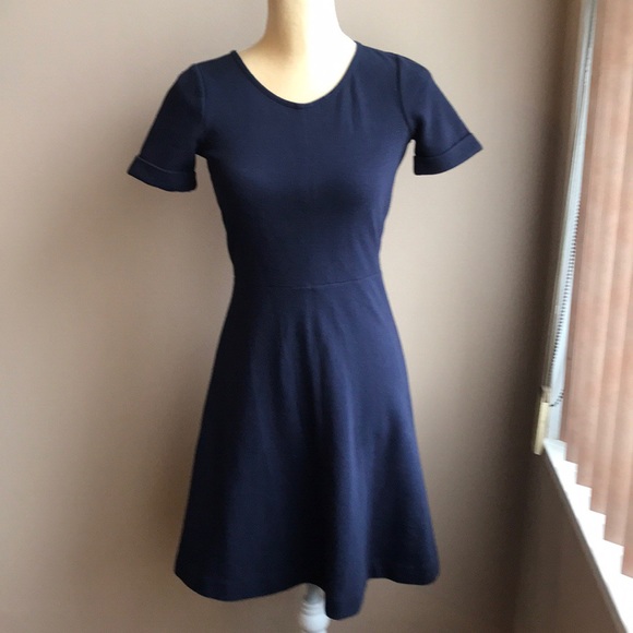J crew Ponte fit & flare dress Sz 00 - Picture 3 of 7
